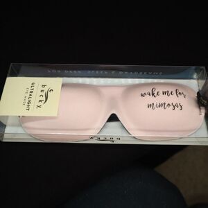 Bucky Ultralight Eye Mask Pink "Wake Me For Mimosas"